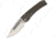 Medford Midi Marauder Framelock Folding Knife, 3.5 tumbled finish S35VN stainless drop point bla, Bronze anodized titanium handle, MK033STD-36A1