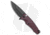 Medford Smooth Criminal Plunge Folding Knife, 3.00in, CPM S35VN Stainless Steel, Drop Point Blade, Aluminum Red Handle, Black/Red, 7.00in, BHQ-112419
