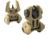 Meprolight Flip-Up Front and Rear Tritium Sight Set, 2 Rear Dots, Desert Tan, 403300