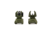 Meprolight Flip-Up Front and Rear Tritium Sight Set, 4 Rear Dots, OD Green, 403800