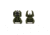 Meprolight Flip-Up Front and Rear Tritium Sight Set, 4 Rear Dots, OD Green, 403800