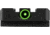Meprolight FT Bullseye Tritium Self-Illuminated Rear Night Sight, Masada, Green, 0631123108
