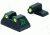 Meprolight Night Sights, Green Front &amp; Rear, HK USP, Full Size, 11516, 115163101
