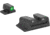 Meprolight Highly Visible Day/Night Self-Illuminated Fixed Set for S&amp;W M&amp;P, Green/Green, 0417663111, 417663111