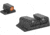 Meprolight Highly Visible Day/Night Self-Illuminated Fixed Set for S&amp;W M&amp;P, Green/Orange, 0417663131, 417663131
