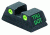 MeproLight Kahr K, P, MK, PM 9/40/45, Post-Nov-2004 Rear Sight, Green ML15120R.S