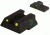 Meprolight Night Sights, Green Front &amp; Yellow Rear, HK USP, Compact, 11517Y