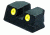 MeproLight Sig 40/45ACP Rear Sight, Yellow ML10129Y R.S
