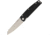 Mercury Logan Linerlock Black Folding Knife,3.75in,D2 Tool Steel,Standard Edge,Black,G10 Handle MER9LGNRSB