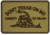 Merica Life Dont Tread on Me Patch, Coyote, 3 x 2, DTOM-COY