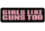 Merica Life Girls Like Guns Too Patch, 3.25 x 1, GLGT