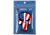 Merica Life Punisher Waving US Flag PVC Patch, Red/White/Blue, 3.1 x 2.4, PUNISHER-USFLAG