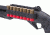 Mesa Tactical SureShell Aluminum Carrier and Rail for Ben SuperNova, 12-GA, Black, 5.5in Rail, 4-Shell, 92000