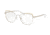 Michael Kors SANTIAGO MK3025 Progressive Prescription Eyeglasses, 53mm, Silver, MK3025-1153-53-PRO