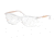Michael Kors Vivianna II MK4030 Bifocal Prescription Eyeglasses, 52mm, Transparent Clear, MK4030-3998-52-BI