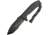 Microtech Currahee T/E Fixed Blade Knife, 4.5in, Partially Serrated, Tanto, Black, Composite Handle MCT1032