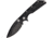 Microtech DOC Death on Contact Black Folding Knife,3.375in,Standard Edge,Spear Point,Black,Aluminum Handle MCT1531