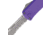 Microtech Hera II Mini S/E Stonewash Part Serrate 2.9 Folding Knife, Purple, 1703M-11APPU