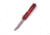Microtech Scarab II Gen III S/E AP Stonewash Standard 3.95in Automatic Folding Knife, Double-Action OTF, Red, 1278-10APRD