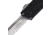 Microtech Scarab II Gen III T/E Automatic Folding Knife, 3.95in, Bohler M390MK, Stonewashed, Tanto Blade, Serrated, Aluminum, Black Handle, 1279-12