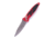 Microtech Soc Elite S/E Auto Stonewash Apocalyptic 4.05in Automatic Folding Knife, Automatic Folder, Red, 160A-10APRD