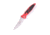 Microtech Socom Elite Stonewash Part Serrate 4in Folding Knife, Manual Folder, Red, 161-11RD