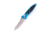 Microtech Socom Elite T/E-A Stonewash Standard 4.05in Automatic Folding Knife, Automatic Folder, Blue, 161A-10BL