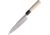Mikihisa All Purpose Fixed Blade Knife, 10.75in Overall, 6in Blade, Tsuchime White Steel #2 Blade, Natural Wood Handle, L030