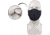 MIL-TEC Poly/Cotton Face Mask, Black, Adjustable, 12670002