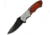 Miscellaneous Speed Assisted Folding Knife,4.5in closed,Black Stainless Blade,Brown Pakkawood Handle,Stainless Bolster M3610