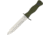 Miscellaneous Bundeswehr Military Fixed Blade Knife, OD Green, Composition Handle MI211