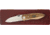 Miscellaneous D'Holder Roping Linerlock Folding Knife,2.75in,Stainless Steel,Partially Serrated,Wood Handle w/ North American Fishing Club Inlay F1631