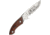 Miscellaneous Elk Fixed Blade Knife, 4in, Stainless Steel, Mirror Polish, Wood Handle H1723