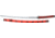 Miscellaneous Katana Red/Black,26in,Sharpened Steel Blade,Red And Black Composition Handle M3106
