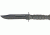Miscellaneous Mini Combat Bowie Fixed Blade Knife,Bowie Blade,Grooved Black Rubber Handle M3635