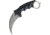 Miscellaneous Neck Knife, 7.25in Overall, 3.5in SS Karambit Blade, Black Finger Grooved Nylon Handle, Finger Ring, Faux Damascus Finish Blade, Black Nylon Neck Sheath, YC-9115-M