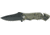 Miscellaneous Rescue Camo Folding Knife,4.5in closed,Black Stainless Blade,Camouflage Alum Handle M3476