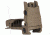 Mission First Tactical Back Up Polymer Flip Up Rear Sight With Windage Adjustment Scorched Dark Earth