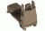 Mission First Tactical Back Up Polymer Flip Up Rear Sight With Windage Adjustment Scorched Dark Earth