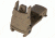 Mission First Tactical Back Up Polymer Flip Up Rear Sight With Windage Adjustment Scorched Dark Earth