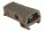 Mission First Tactical Back Up Polymer Flip Up Rear Sight With Windage Adjustment Scorched Dark Earth