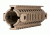 Mission First Tactical Tekko Polymer AR15 Carbine 7in Drop In Integrated Rail System, Scorched Dark Earth, TP15IRS-SDE