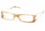 Miu Miu MU12EV Progressive Eyeglasses, Honey Frame / 48 mm Prescription Lenses, 7AT1O1 4815