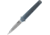 MKM Flame Framelock Dagger Blue Folding Knife, 2.88 stonewash finish Bohler M390 stainless dagge, Blue anodized titanium handle, MK FL02-TBSW