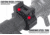 Monstrum 1 inch Precision Picatinny V2 Scope Rings, Black, .85 in, SR-1-P080