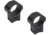 Monstrum 34mm Precision Picatinny V2 Scope Rings, 1.2 in, Black, SR-34-P120