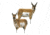 Montana Decoy Co. Antelope Decoy Combo, Brown, 83