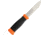 Mora 2000 Fixed Blade Orange Fixed Blade Knife, 4.5in, Stainless Steel, Standard Edge, Mirror Polish, Black, Rubber Handle FT01304