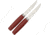 Morakniv Classic Steak Knife Set Kitchen Knives, Includes Two 8in Overall Steak Knives With 4in SS Blade, Red Wood Handle With SS Guard, Red, M-12160