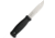 Mora Garberg Fixed Blade Knife, 4.25in, Standard Edge, Drop Point, Satin, Black Synthetic Handle, Black Leather Sheath FT01747